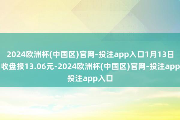 2024欧洲杯(中国区)官网-投注app入口1月13日当日收